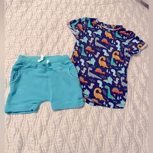 Little Bum bums Toddler Shirt & Shorts set in Sight for Saur Eyes - 3T